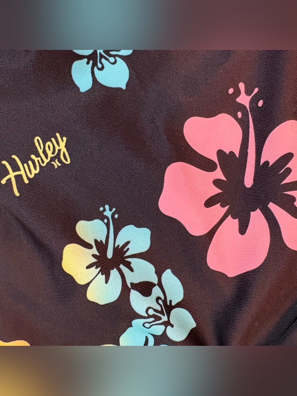 NWT Hurley “Hawaiian Floral” 2-Piece Tankini Set, UPF 50, Girl’s Size 10/12 - Picture 3 of 4